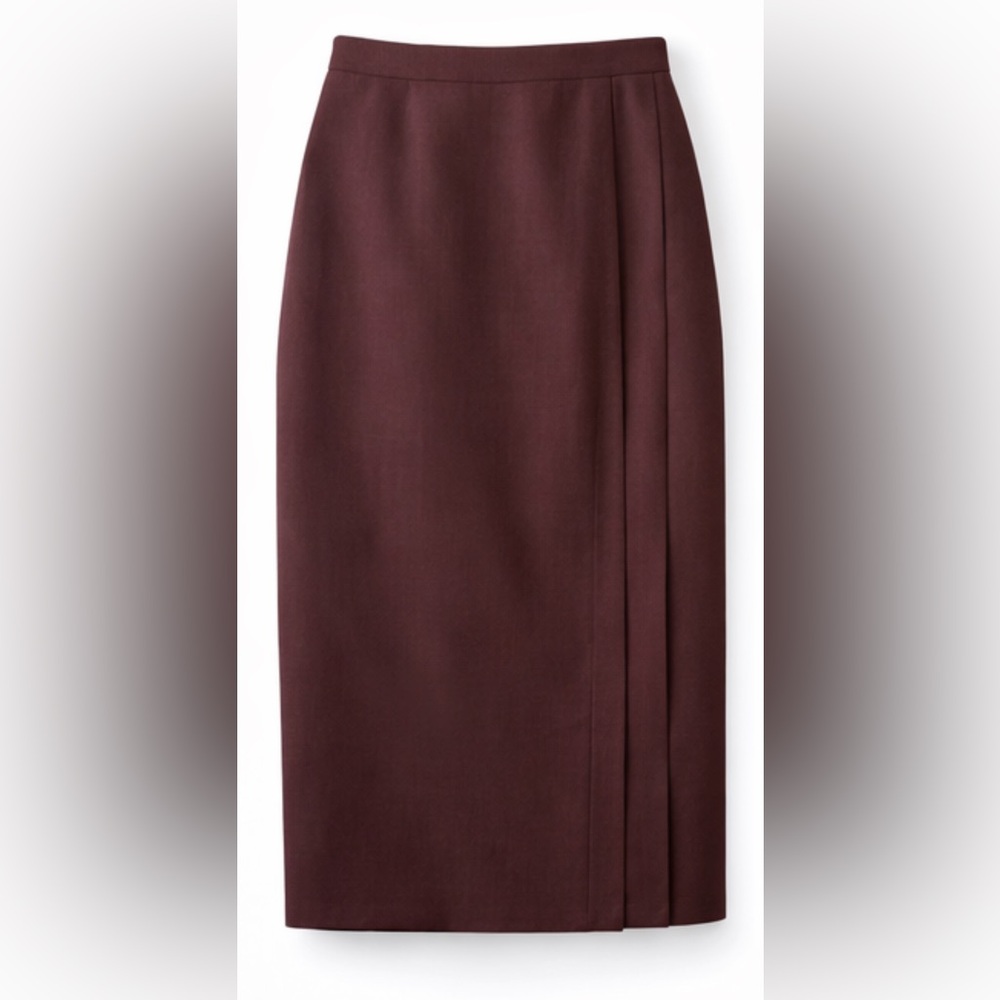 Elegant Burgundy Women's Skirt